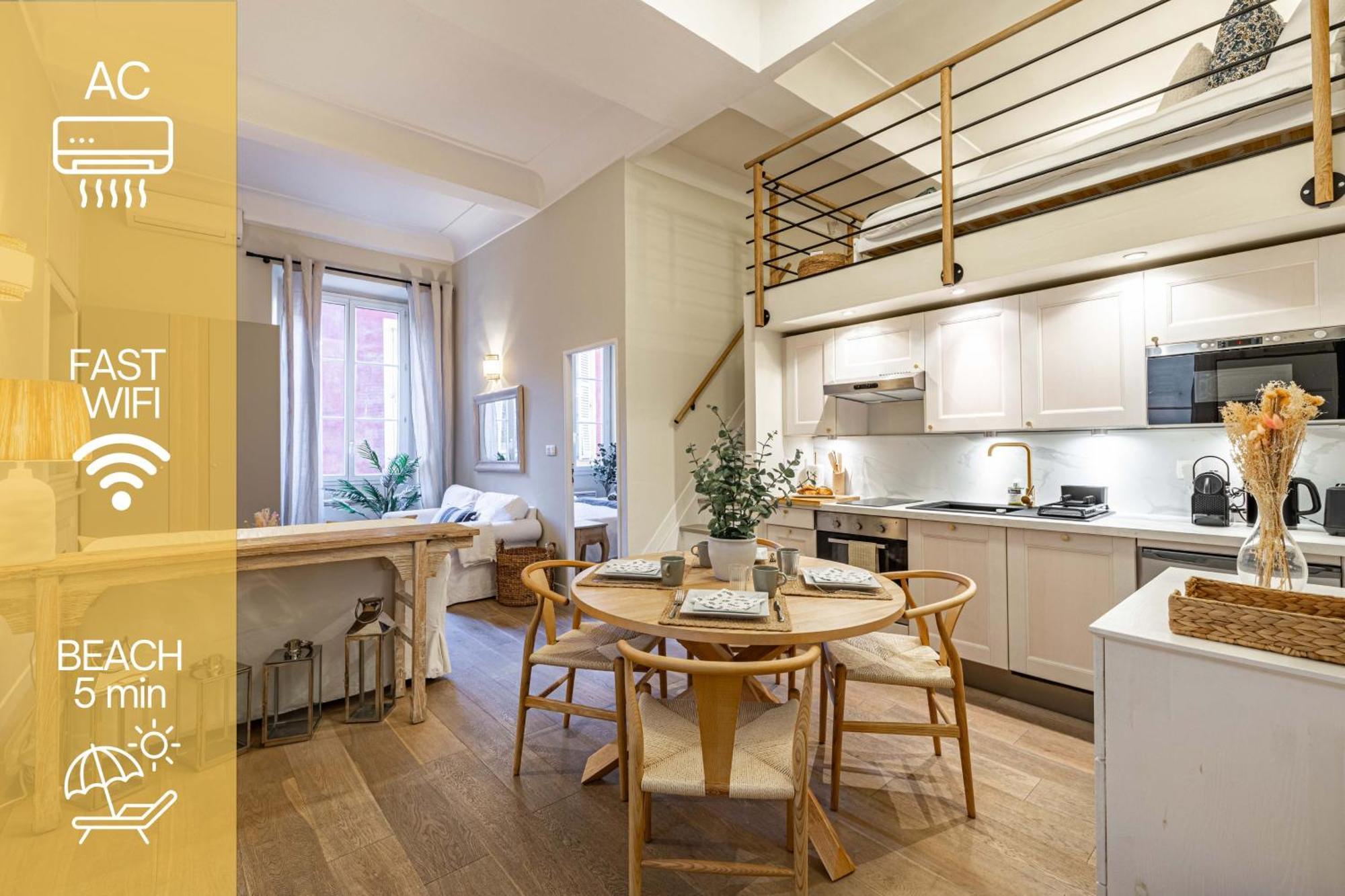 New!Chic Oasis Apt, Heart Of Nice, Family Friendly, Walking To The Beach! Экстерьер фото